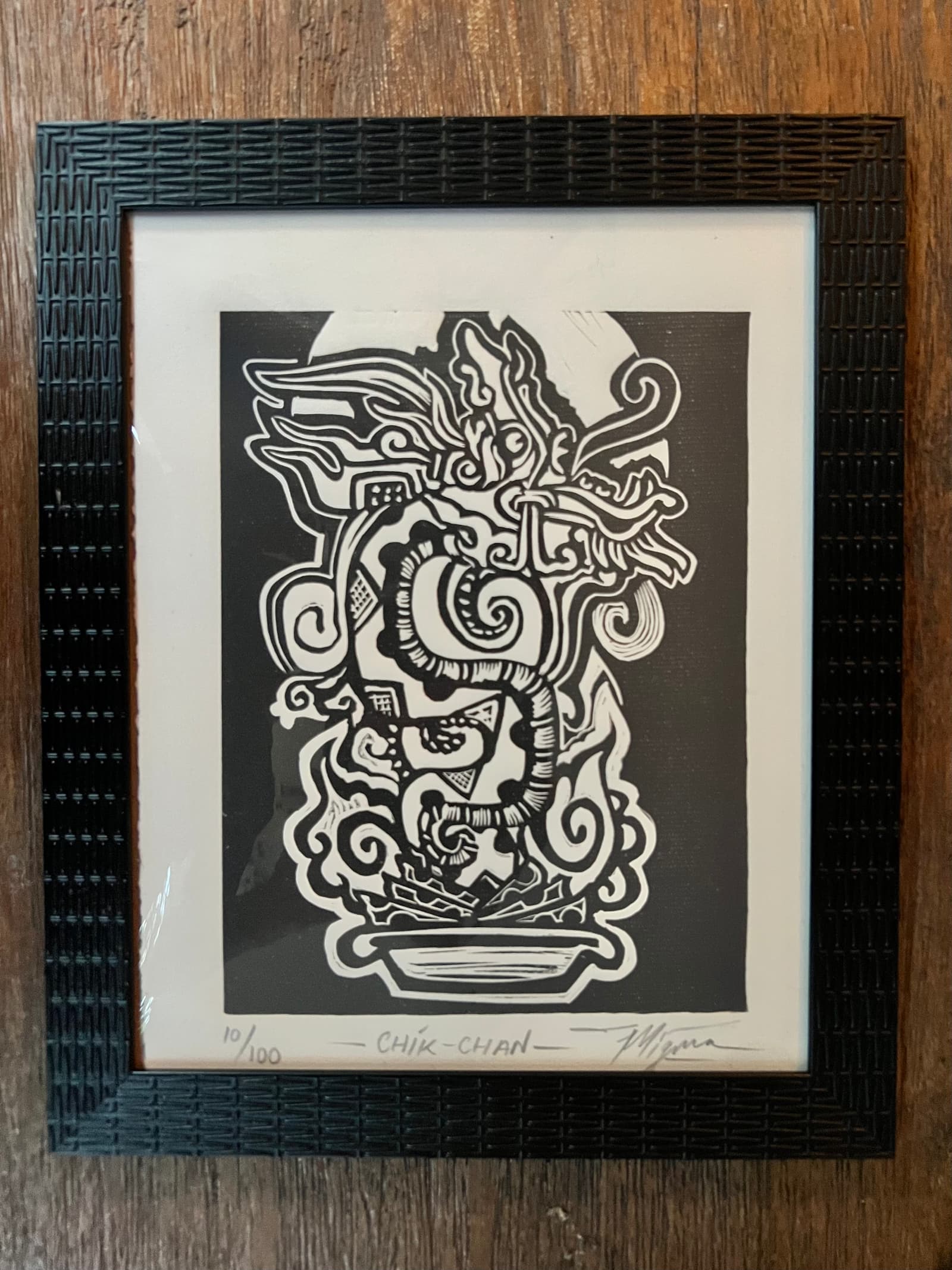 Chic-Chan – Linograbado original sobre papel Canson Edition 100% algodón