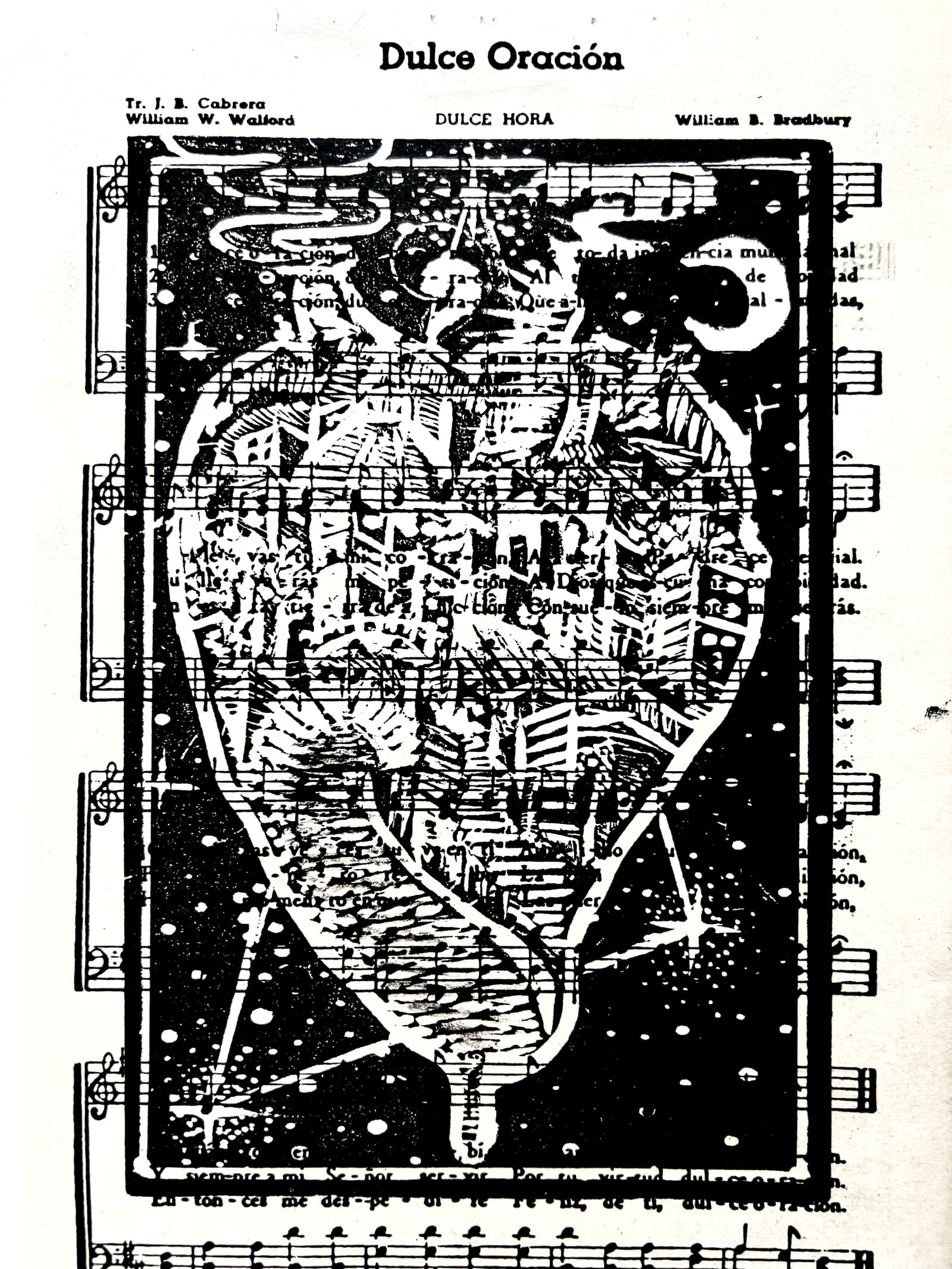 Corazón de Guanajuato – Linograbado original sobre papel de algodón