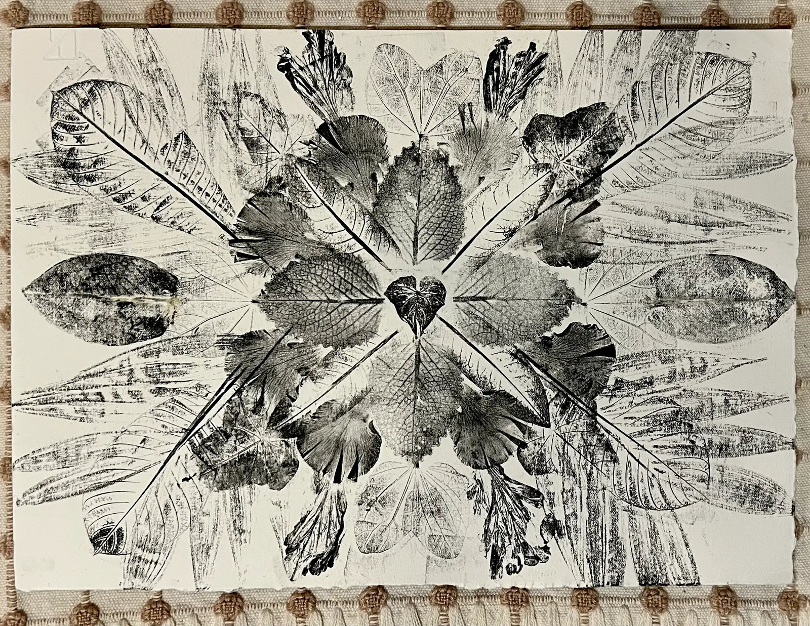 Desde la Raíz – Monotipia (Ecoprint) sobre papel