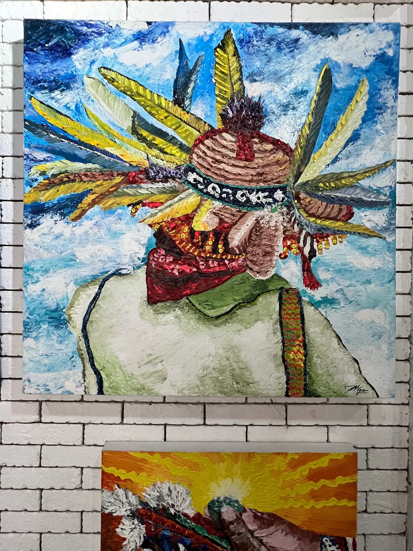 Maraakame  Óleo aplicado con espátula sobre loneta | 100 x 100 cm | Arte contemporáneo mexicano