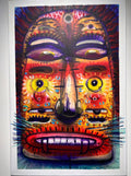 El Mascarón – Acrílico y aerosol sobre tela